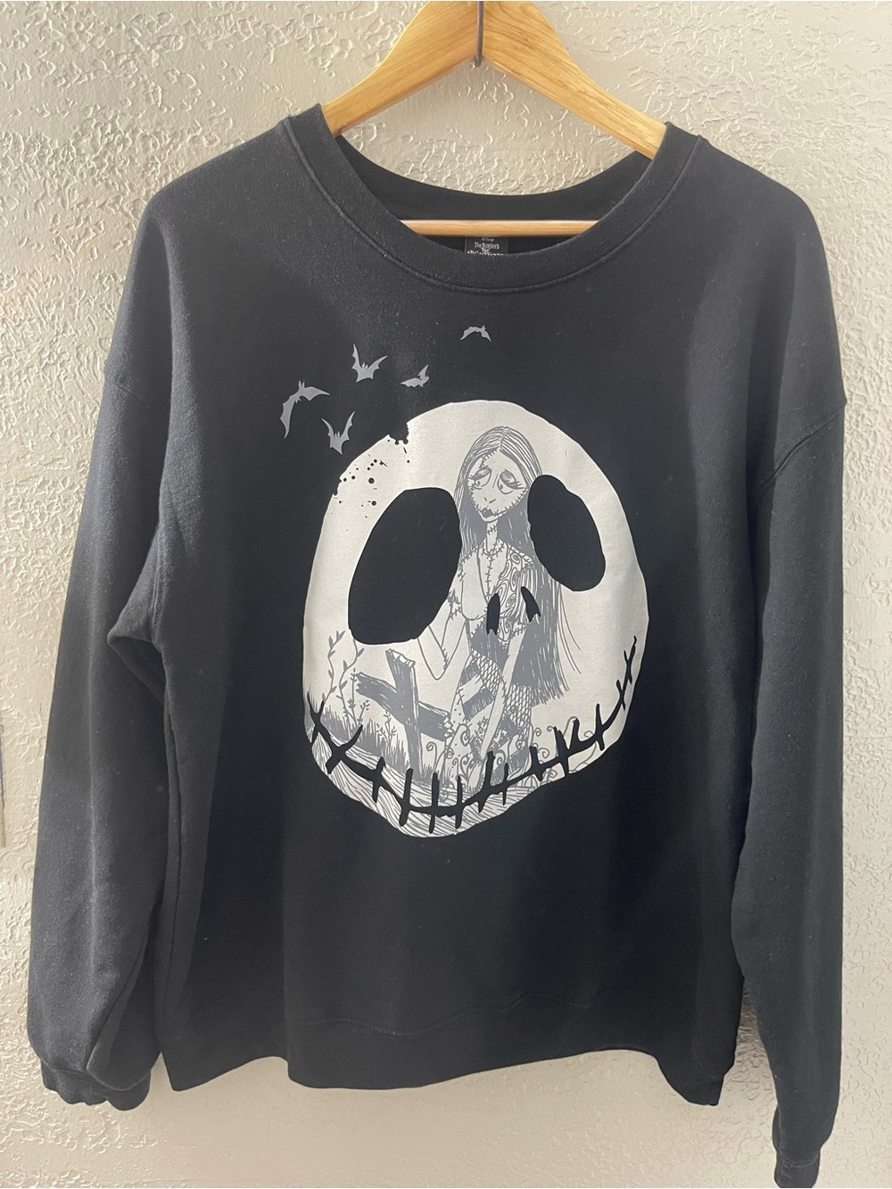 Disney The Night Before Christmas Black Crewneck Sweatshirt Size XXL19